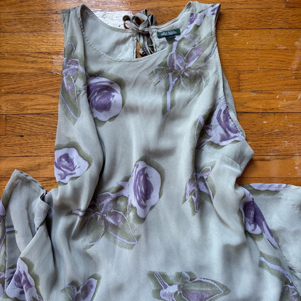 Wild Fable Lavender Green Floral Dress